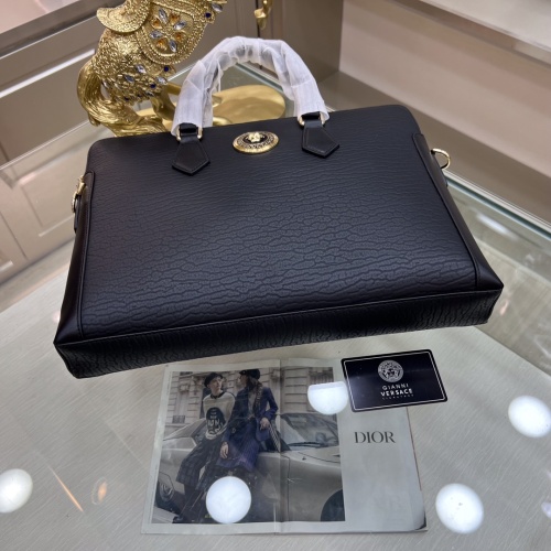 Replica Versace AAA Man Handbags #1132726 $155.00 USD for Wholesale