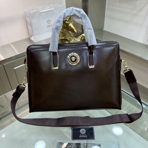 Replica Versace AAA Man Handbags #1132728 $155.00 USD for Wholesale