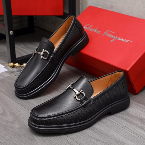 Salvatore Ferragamo Leather Shoes For Men #1133896 $82.00 USD, Wholesale Replica Salvatore Ferragamo Leather Shoes