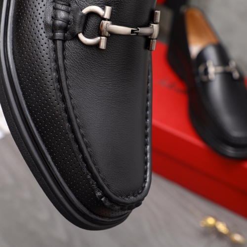 Replica Salvatore Ferragamo Leather Shoes For Men #1133896 $82.00 USD for Wholesale