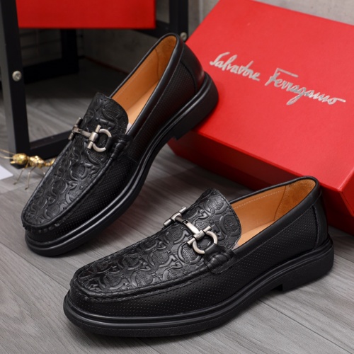 Salvatore Ferragamo Leather Shoes For Men #1133898 $82.00 USD, Wholesale Replica Salvatore Ferragamo Leather Shoes