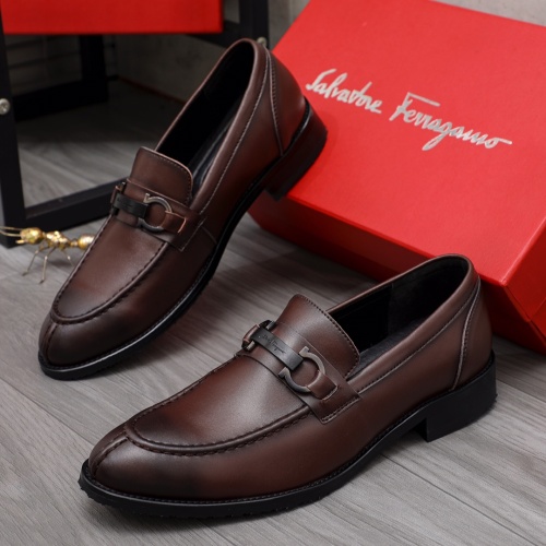 Salvatore Ferragamo Leather Shoes For Men #1133900 $80.00 USD, Wholesale Replica Salvatore Ferragamo Leather Shoes