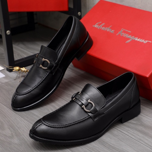 Salvatore Ferragamo Leather Shoes For Men #1133901 $80.00 USD, Wholesale Replica Salvatore Ferragamo Leather Shoes