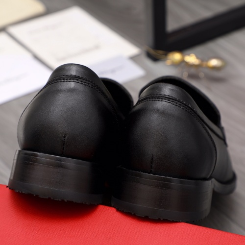 Replica Salvatore Ferragamo Leather Shoes For Men #1133901 $80.00 USD for Wholesale