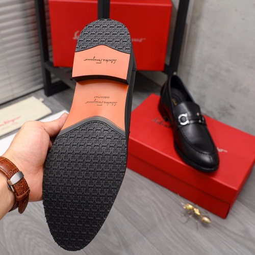 Replica Salvatore Ferragamo Leather Shoes For Men #1133901 $80.00 USD for Wholesale
