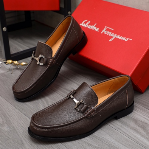 Salvatore Ferragamo Leather Shoes For Men #1134002 $82.00 USD, Wholesale Replica Salvatore Ferragamo Leather Shoes