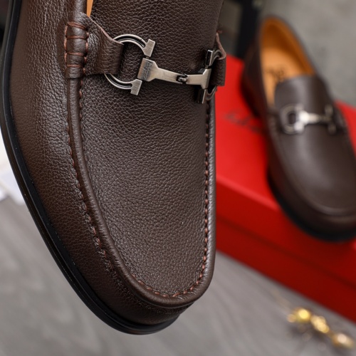 Replica Salvatore Ferragamo Leather Shoes For Men #1134002 $82.00 USD for Wholesale