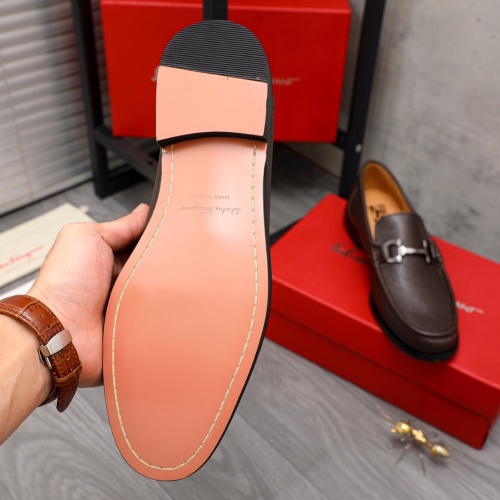 Replica Salvatore Ferragamo Leather Shoes For Men #1134002 $82.00 USD for Wholesale