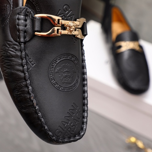 Replica Versace Leather Shoes For Men #1134019 $68.00 USD for Wholesale
