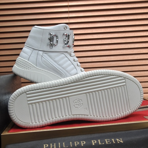 Replica Philipp Plein PP High Tops Shoes For Men #1134066 $130.00 USD for Wholesale