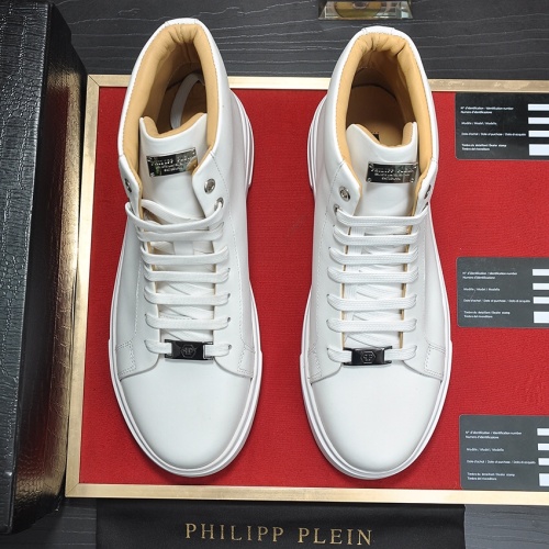 Replica Philipp Plein PP High Tops Shoes For Men #1134102 $118.00 USD for Wholesale