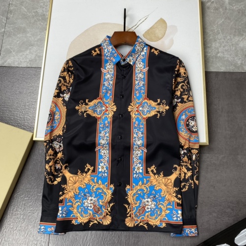 Versace Shirts Long Sleeved For Men #1134174