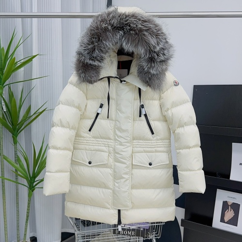 Replica Moncler Down Feather Coat Long Sleeved For Women #1134189 $251.24 USD for Wholesale