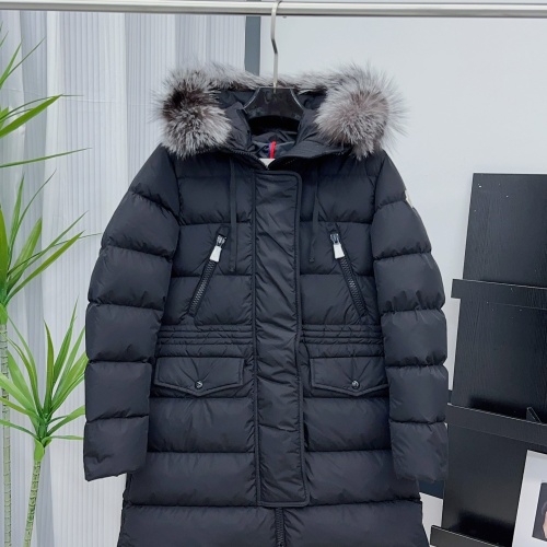 Replica Moncler Down Feather Coat Long Sleeved For Women #1134190 $251.24 USD for Wholesale