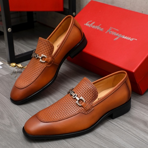 Salvatore Ferragamo Leather Shoes For Men #1134194 $82.00 USD, Wholesale Replica Salvatore Ferragamo Leather Shoes