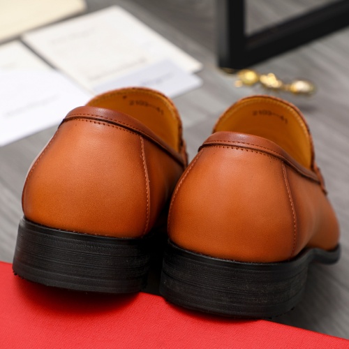 Replica Salvatore Ferragamo Leather Shoes For Men #1134194 $82.00 USD for Wholesale