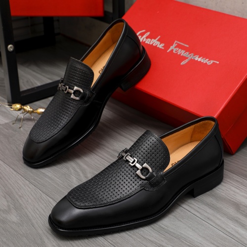 Salvatore Ferragamo Leather Shoes For Men #1134195 $82.00 USD, Wholesale Replica Salvatore Ferragamo Leather Shoes