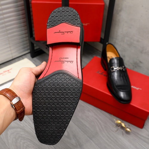 Replica Salvatore Ferragamo Leather Shoes For Men #1134199 $82.00 USD for Wholesale