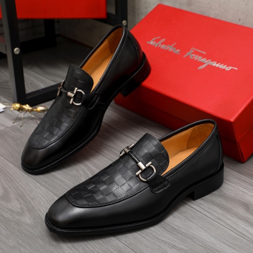 Salvatore Ferragamo Leather Shoes For Men #1134201 $82.00 USD, Wholesale Replica Salvatore Ferragamo Leather Shoes