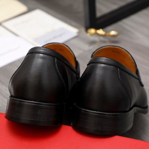 Replica Salvatore Ferragamo Leather Shoes For Men #1134201 $82.00 USD for Wholesale