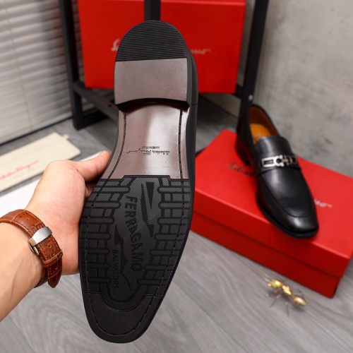 Replica Salvatore Ferragamo Leather Shoes For Men #1134252 $72.00 USD for Wholesale