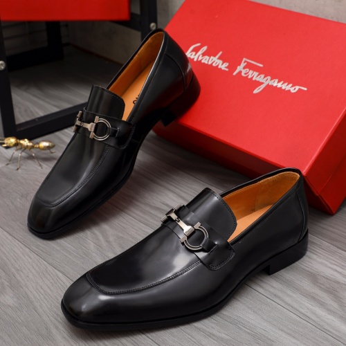 Salvatore Ferragamo Leather Shoes For Men #1134258 $82.00 USD, Wholesale Replica Salvatore Ferragamo Leather Shoes
