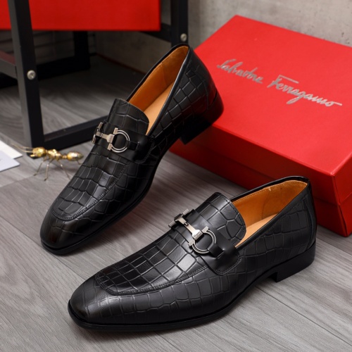 Salvatore Ferragamo Leather Shoes For Men #1134259 $82.00 USD, Wholesale Replica Salvatore Ferragamo Leather Shoes