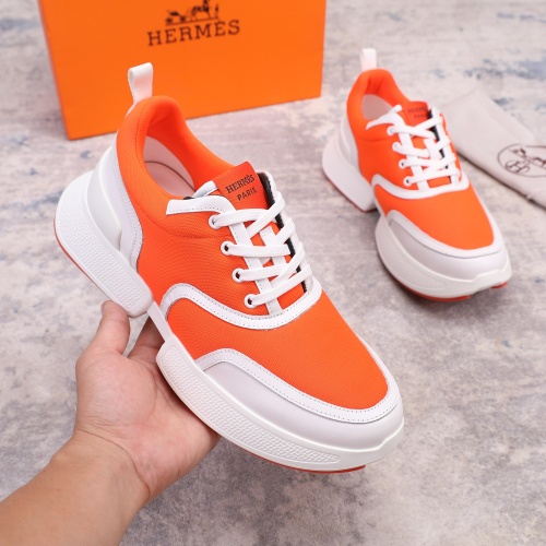 Replica Hermes Casual Shoes For Men #1134329 $82.00 USD for Wholesale