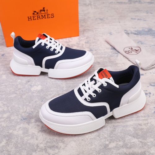Replica Hermes Casual Shoes For Men #1134330 $82.00 USD for Wholesale