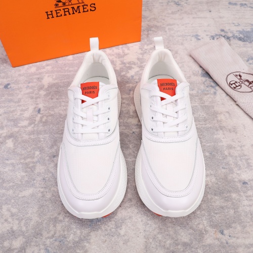 Replica Hermes Casual Shoes For Men #1134335 $82.00 USD for Wholesale