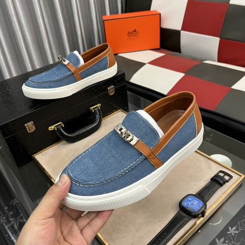 Replica Hermes Casual Shoes For Men #1134348 $72.00 USD for Wholesale