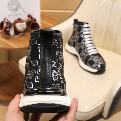 Replica Versace High Tops Shoes For Men #1134395 $80.00 USD for Wholesale