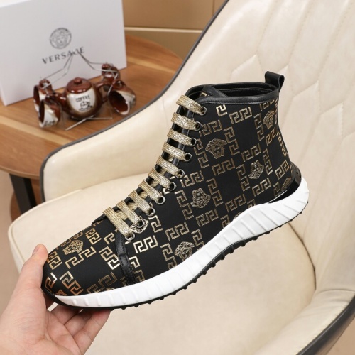 Replica Versace High Tops Shoes For Men #1134396 $80.00 USD for Wholesale