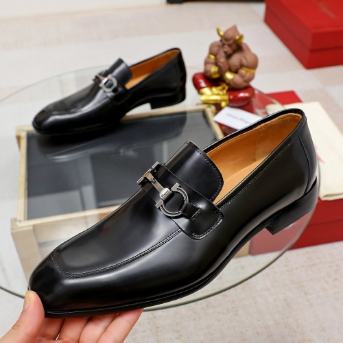 Salvatore Ferragamo Leather Shoes For Men #1134665 $82.00 USD, Wholesale Replica Salvatore Ferragamo Leather Shoes