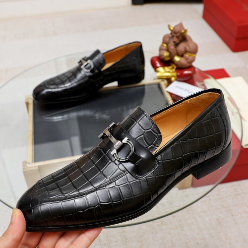 Salvatore Ferragamo Leather Shoes For Men #1134666 $82.00 USD, Wholesale Replica Salvatore Ferragamo Leather Shoes