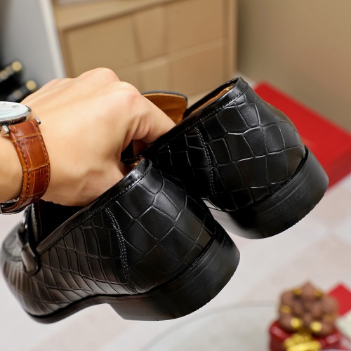 Replica Salvatore Ferragamo Leather Shoes For Men #1134666 $82.00 USD for Wholesale