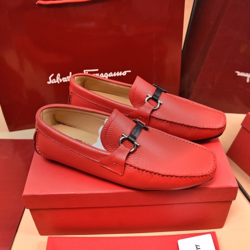 Salvatore Ferragamo Leather Shoes For Men #1134963 $80.00 USD, Wholesale Replica Salvatore Ferragamo Leather Shoes