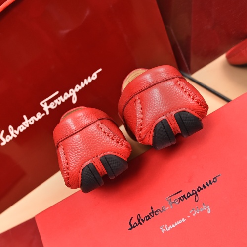 Replica Salvatore Ferragamo Leather Shoes For Men #1134963 $80.00 USD for Wholesale