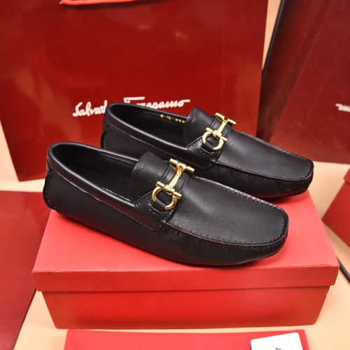 Salvatore Ferragamo Leather Shoes For Men #1134964 $80.00 USD, Wholesale Replica Salvatore Ferragamo Leather Shoes
