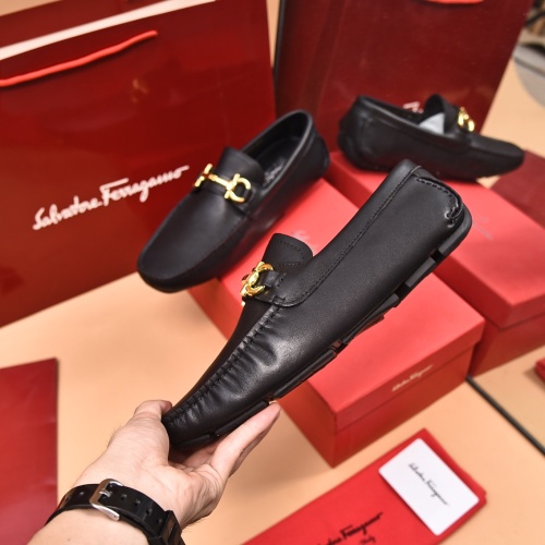 Replica Salvatore Ferragamo Leather Shoes For Men #1134964 $80.00 USD for Wholesale