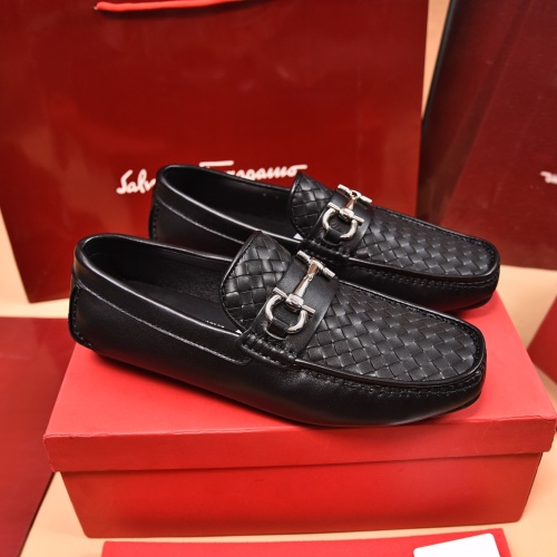 Salvatore Ferragamo Leather Shoes For Men #1134965 $80.00 USD, Wholesale Replica Salvatore Ferragamo Leather Shoes