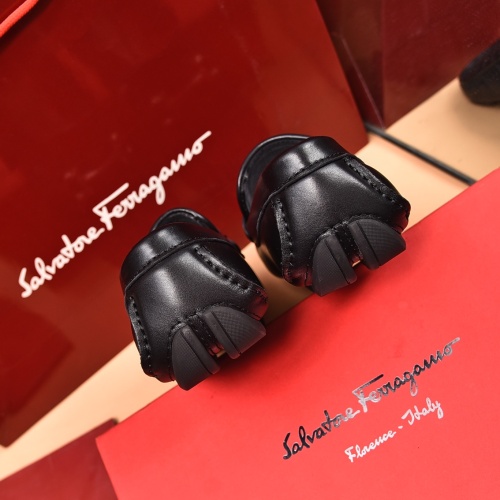 Replica Salvatore Ferragamo Leather Shoes For Men #1134965 $80.00 USD for Wholesale