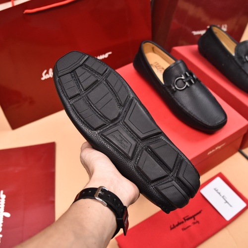 Replica Salvatore Ferragamo Leather Shoes For Men #1134966 $80.00 USD for Wholesale