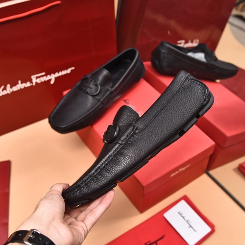 Replica Salvatore Ferragamo Leather Shoes For Men #1134967 $80.00 USD for Wholesale