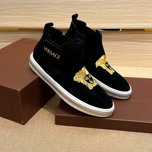 Replica Versace High Tops Shoes For Men #1134975 $80.00 USD for Wholesale