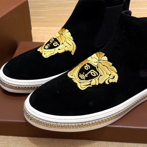 Replica Versace High Tops Shoes For Men #1134975 $80.00 USD for Wholesale