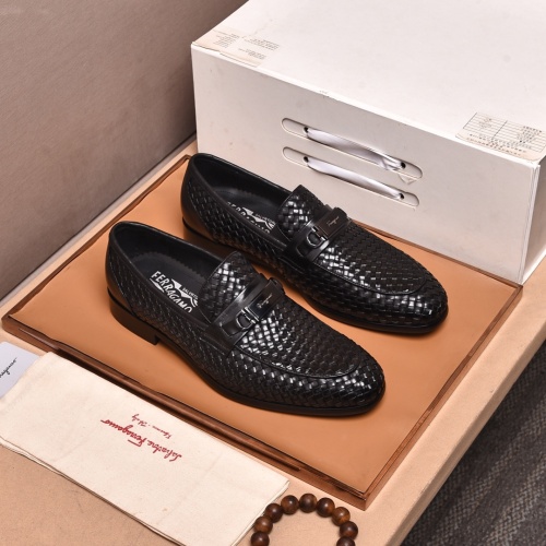 Salvatore Ferragamo Leather Shoes For Men #1134983 $102.00 USD, Wholesale Replica Salvatore Ferragamo Leather Shoes