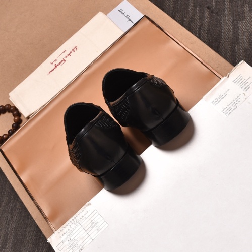 Replica Salvatore Ferragamo Leather Shoes For Men #1134983 $102.00 USD for Wholesale