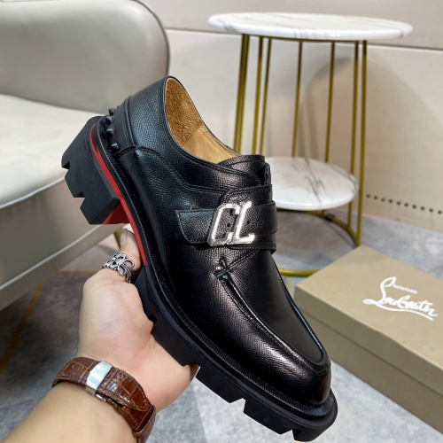 Replica Christian Louboutin Leather Shoes For Men #1135438 $150.00 USD for Wholesale