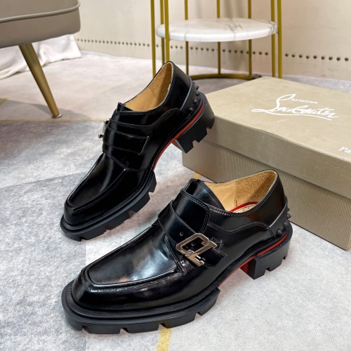 Christian Louboutin Leather Shoes For Men #1135439 $150.00 USD, Wholesale Replica Christian Louboutin Leather Shoes